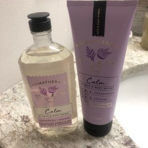 Bath and body works calm set